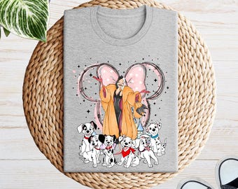101 Dalmatians Cruella Shirt, Cruella De Vil Shirt, Cruella Villain Shirt, Disney Trip Shirt, Chillin Like A Villain, Disneyland Shirt