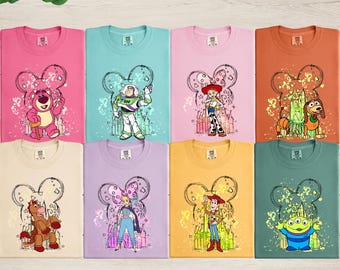 Comfort Colors® Toy Story Characters Shirt, Disneyland Trip Shirt, Disney Family Matching Shirt, Toy Story Birthday Shirt, Woody and Buzz