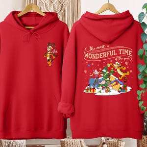 Winnie the Pooh Sweatshirt, Winnie the Pooh Christmas Hoodie, Disney Pooh Shirt, Family Christmas Matching Sweatshirt