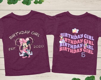 Disney Minnie Mouse Birthday Shirt, Disney Birthday Girl Tee, Daisy Duck Birthday Shirt, Disney Trip Tee, Minnie Mouse Birthday Gift Shirt