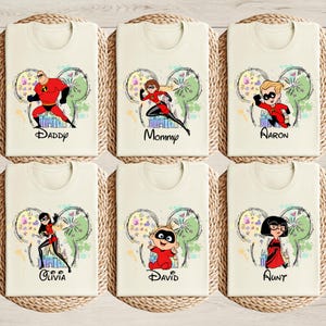 The Incredibles Custom Family Shirt, Disney Incredibles Shirt, Disney Family Matching Shirt, Disney Family Trip Shirt, Incredibles Gift Tee