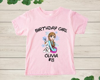 Personalized Princess Anna Birthday Shirt, Frozen Custom T-Shirt