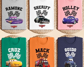 Disney Cars Family Trip Shirt, Lightning McQueen and Friends