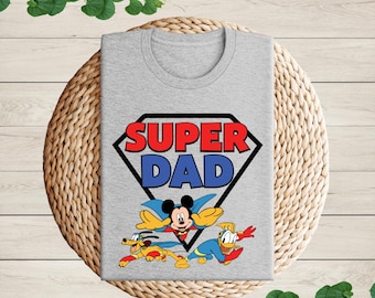 Disney Dad Shirt, Father's Day Gift, Mickey and Friends Shirt, Minnie, Goofy, Pluto, Donald, Daisy Duck, Gift for Dad, Disneyland Family Tee