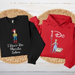 Toy Story Couple Sweatshirt, Toy Story Custom Hoodie, Toy Story Movie Shirt, Disney Couple Matching Tee, Couple Shirt, Disney Couple Shirt image 3