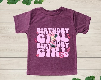 Minnie Mouse Birthday Shirt, Disney Birthday Girl Tee, Mickey and Friends Birthday Shirt, Disneyland Trip Shirt, Minnie Mouse Birthday Gift