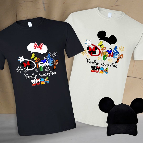 Disney Family Trip Shirts, Disneyworld Family Vacation 2024 Tshirt, Personalized Disney World Trip Graphic Tee,  Disney Springbreak Tshirts