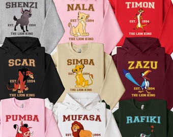 Disney Lion King Sweatshirt, Animal Kingdom Hoodie, Disneyland Trip Shirt, Simba Shirt, Mufasa Shirt, Disney Family Trip Tee
