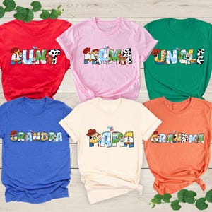 Toy Story Family Matching Shirt, Toy Story Birthday Tee, Woody, Buzz Lightyear, Disney Trip Toy Story Tee, Disneyland Family Vacation Shirts
