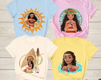 Disney Princess Moana Shirt, Disney Princess Birthday Shirt, Moana Movie T-Shirt, Moana Fan Gift, Moana Christmas Shirt, Girls Matching Tee