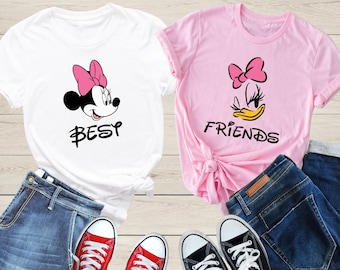 Disney Friends Matching Shirt, Disney Minnie Mouse and Daisy Duck Shirt, Besties Disney Shirt, Disney Trip Shirt, Best Friends Disney Shirt