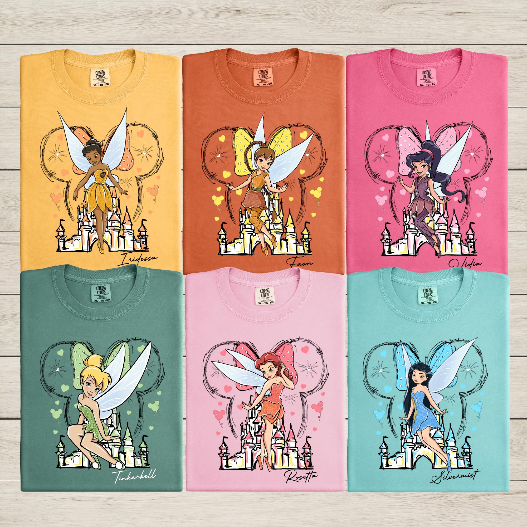 Comfort Colors® Tinkerbell and Friends Matching Shirt, Disney