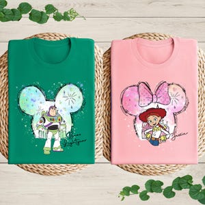 Toy Story Buzz and Jessie Couple Shirt, Disney Toy Story Shirt, Toy Story Family Shirt, Disney Family Trip Tee, Toy Story Birthday Shirt