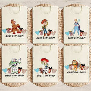Toy Story Characters Best Day Ever Shirt, Disney Toy Story Snack Shirt, Disneyland Trip Shirt, Disney Family Matching Shirt, Toy Story Gift