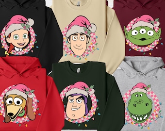Toy Story Characters Christmas Sweatshirt, Disneyland Trip Sweater, Disney Family Trip Hoodie, Toy Story Xmas Tee, Toy Story Matching Gift