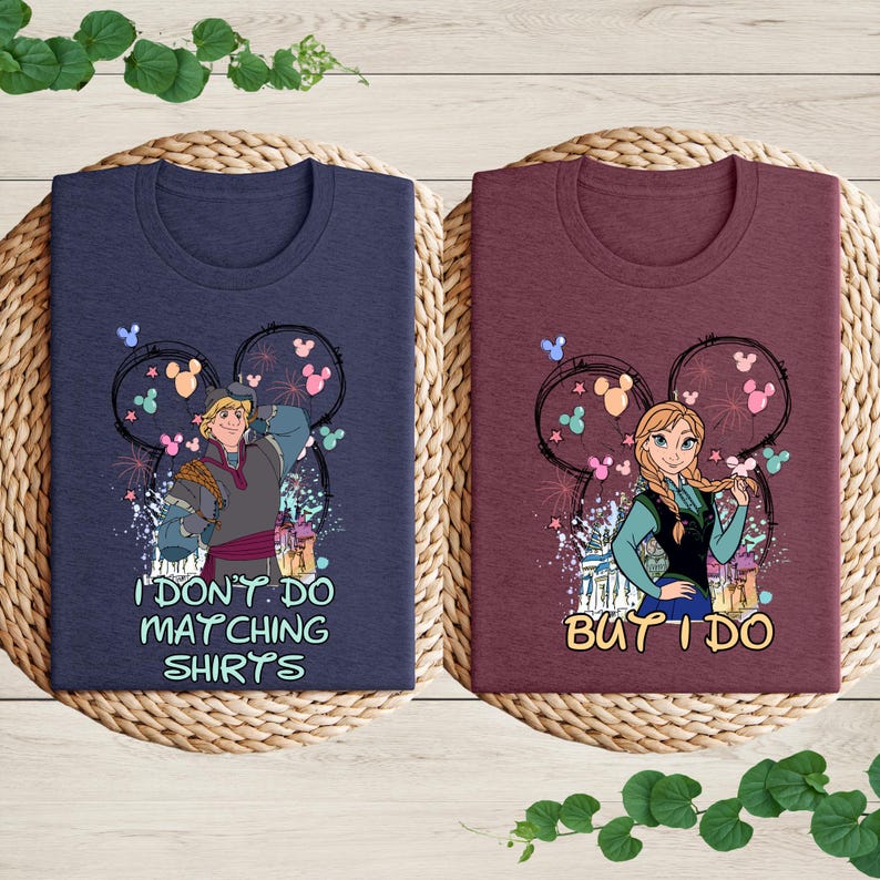 Kristoff and Anna Couple Shirt, Disney Valentines Matching Shirt, Disney Couple Shirts, Funny Couple Tee, Frozen Anna Shirt, Disney Trip Tee Bild 3