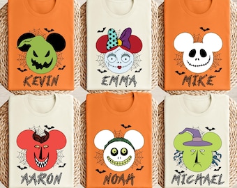 Camiseta de Halloween de Pesadilla antes de Navidad, Jack Skellington, camiseta a juego para grupo