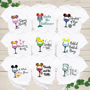 Disney Princess Drinking Shirt, Disney Bachelorette Party Shirt, Drinkerbell T-Shirt, Disney Girls Matching Shirt, Drinking Beauty Tee