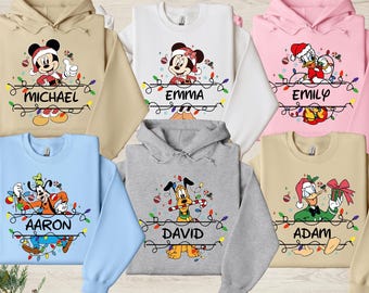 Mickey and Friends Christmas Shirt, Custom Family Disneyland Xmas Matching Shirt