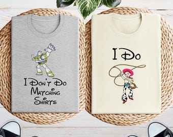 Toy Story Couple Shirt, Buzz Lightyear Jessie Shirt Toy Story Custom Shirt, Toy Story Tee, Disney Couple Shirt, Disney Couple Matching Tee