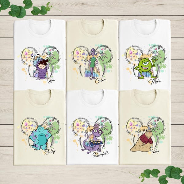 Disney Monster Inc Group Matching Shirt, Monsters Characters Shirt, Disney Family Shirt, Sully and Mike Tee, Monsters Group Shirt