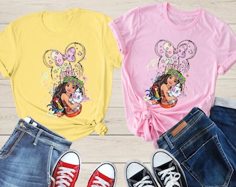 Disney Princess Moana Shirt, Disney Princess Birthday Shirt, Disney Girls  Matching Tee, Disneyland Trip Shirt, Moana Movie 2 Shirt, Hei Hei