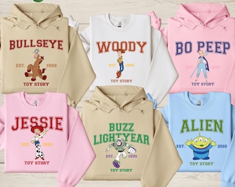 Disney Toy Story Sweatshirt, Toy Story Characters Hoodie, Disneyland Family Trip Sweatshirt, Toy Story Birthday Gift, Toy Story Matching Tee