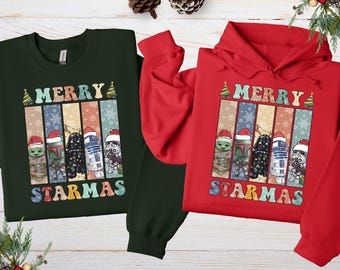 Star Wars Christmas Matching Sweatshirt, Star Wars Characters Sweatshirt, Disney Trip Hoodie, Christmas Party Shirt, Disneyland Shirt