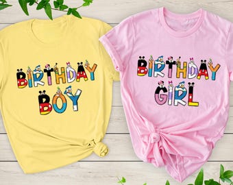 Mickey and Friends Birthday Shirt, Disney Birthday Boy Tee, Disney Birthday Girl Tee, Disney Birthday Party Shirt, Disney Birthday Squad Tee