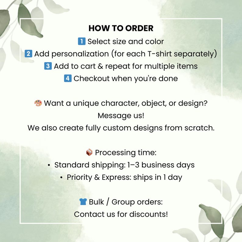 a poster with instructions for how to order