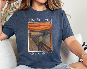 The Scream by Edvard Munch Shirt, Famous Painting Shirt, Gift for Art Lover, Aesthetic Painting T-Shirt, Famous Artwork Shirt, Aesthetic Tee
