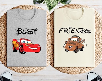 Disney Cars Besties Matching Shirt, McQueen And Mater Matching Shirts, Best Friends Matching Tee, Cars Movie Shirt, Disney Cars Shirt