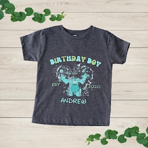 Disney Monster Inc Birthday Boy Shirt, Sully Personalized Birthday Shirt, Custom Disney Family Shirt, Monsters Group Shirt, Birthday Girl