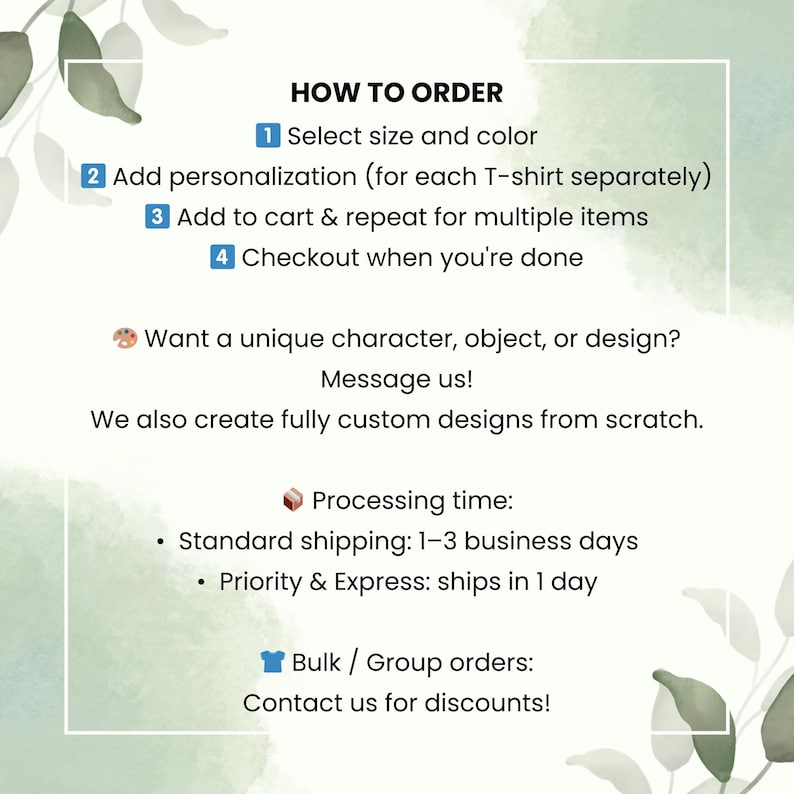 a poster with instructions for how to order