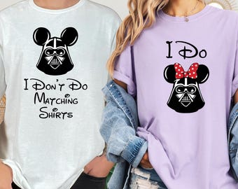 Comfort Colors® Star Wars Couple Shirt, Star Wars Custom Shirt, Disney Trip Shirt, Star Wars Couple Matching T-Shirt, Disneyland Shirt