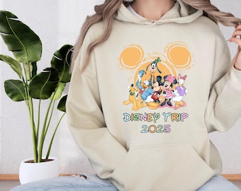 Disney Trip 2025 Sweatshirt, Family Vacation Hoodie, Family Matching Shirt, Disneyland Shirt, Disneyland Sweater, Disney Hoodie, Disney 2025