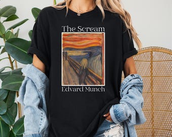 Comfort Colors Edvard Munch The Scream Shirt, Art Lover Tee