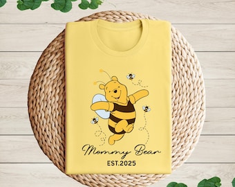 Disney Winnie The Pooh Mama Shirt, Disney Mama Bear Shirt, Disney Personalized Mom Tee, Disney Mother's Day Shirt, Disney Mom Trip Shirt