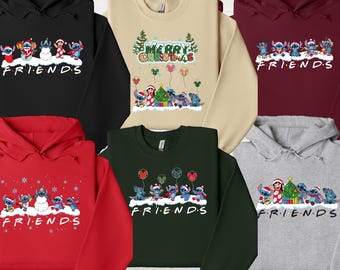 Lilo and Stitch Christmas Sweatshirt, Disney Christmas Hoodie, Disney Xmas Shirt, Santa Stitch Sweatshirt, Christmas Gift
