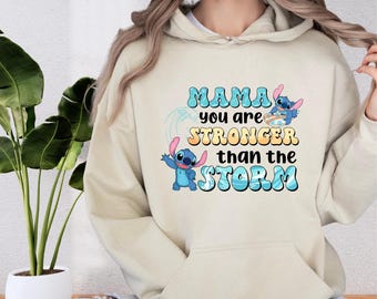 Disney Stitch Mom Sweatshirt, Stitch Mama Shirt, Disney Trip Mom Sweater, Disney Mom Gift, Disney Mother's Day Shirt, Stitch Lover Shirt