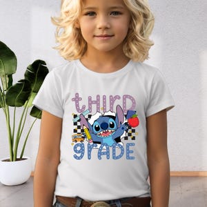 Stitch Third Grade Back to School Shirt, First Day of School Shirt, Stitch 3rd Grade Shirt, Lilo and Stitch T-Shirt, Back to School Gift