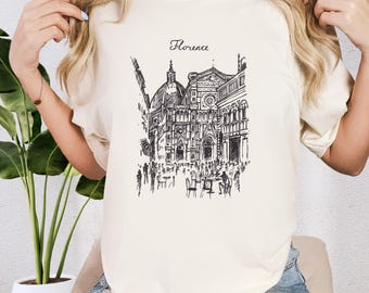Florence Italy Shirt, Firenze Italy Tee, Gift for Traveler, Italy Trip Shirt, Travel Gifts, Summer Trip Shirt, Italy Traveler Tee