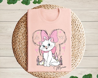 Camiseta de Marie de Los Aristogatos de Disney, Camiseta de Marie de Disney, Camiseta de regalo de Los Aristogatos, Camiseta de Los Aristogatos para un viaje a Disney, Camiseta de Disneyland