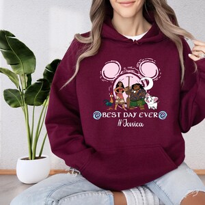 Disney Princess Moana Sweatshirt, Disney Princess Hoodie, Disney Matching Sweatshirt, Disney Sweater For Women, Disney, Disneyland Trip Tee