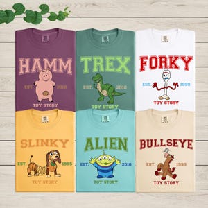 Comfort Colors® Toy Story Characters Shirt, Toy Story Fun Gift, Disneyland Trip Shirt, Disney Family Matching Shirt, Toy Story Birthday Gift