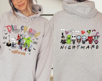 Sudadera con capucha de Pesadilla antes de Navidad, viaje de Halloween a Disneyland, Jack Skellington