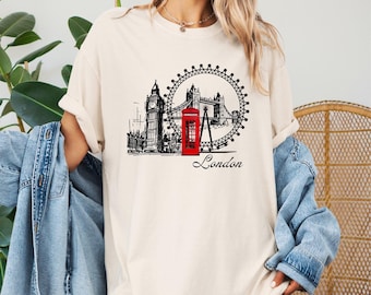 Comfort Colors® London T-Shirt, London UK Shirt, Gift for Traveler, London Traveler Shirt, London Vibes Tee, Vacation Shirt, London England