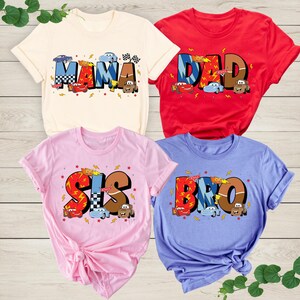 Disney Cars Family Matching Shirt, Lightning Mcqueen Shirt, Cars Group Shirt, Cars Movie Shirt, Disney Cars Shirt, Disney Couple Shirt