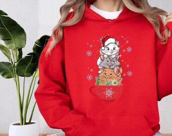 Sweatshirt Noël The Aristocats Marie Happy Holidays – Produit Licencié Disney, Coupe Classique - 9