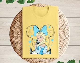 Disney Princess Elsa Shirt, Frozen Elsa Shirt, Disney Princess Elsa Birthday Shirt, Watercolor Disney Princess Shirt, Disney Trip Shirt